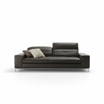 Nowoczesna Sofa 2 Siedziba Luksusowa Skóra Sofy Dwumiejscowy Salon Design Prianera Couch