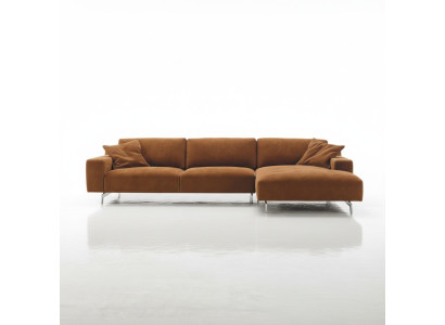 Narożnikowa kanapa Brown Design Tapicerowana kanapa Włókienniczy Salon Sofy w kształcie litery L Prianera