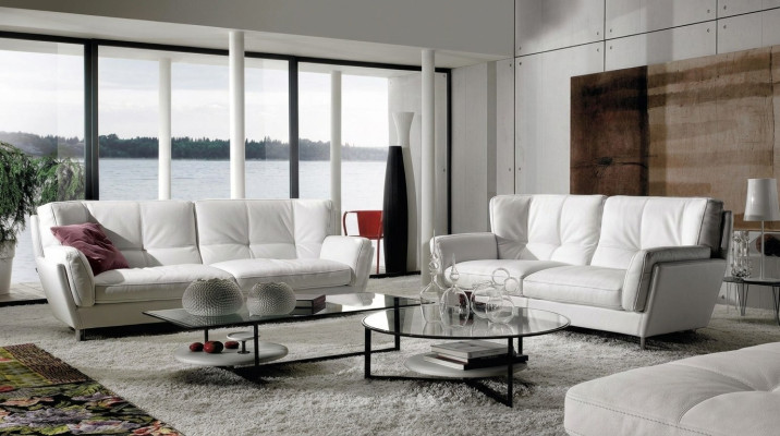Eleganckie designerskie meble do salonu 3+2 sofy tapicerowane, luksusowy zestaw kanap