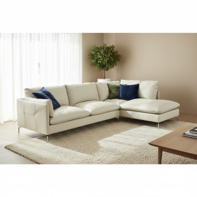 Narożnikowa kanapa L form Skóra luksusowa designerska sofa Podkładka kanapa kanapy Meble nowe