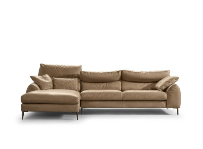 Narożnikowa kanapa Sofa do Salonu w Kształcie L Sofa Podkładka Narożnik Ustawić Beżowa Skóra Sofy Nowość