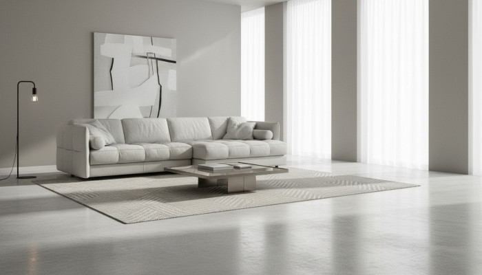 Żywy krajobraz Narożnikowa kanapa L-Shape Meble Luxury Biały Modern Sofa
