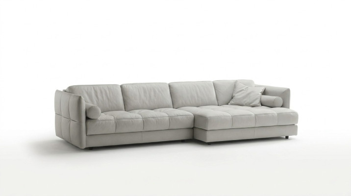 Żywy krajobraz Narożnikowa kanapa L-Shape Meble Luxury Biały Modern Sofa