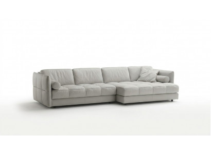 Żywy krajobraz Narożnikowa kanapa L-Shape Meble Luxury Biały Modern Sofa