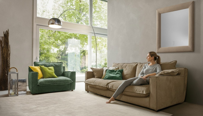 Zestaw sofowy 3+1 miejsce do siedzenia Luksusowy zestaw Sofy Fotel Skóra Sofa Salon