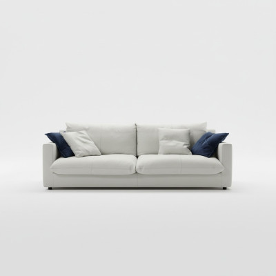 Luksusowa sofa trzyosobowa 3 Sofy Siedziba Siedziba Skóra designerska kanapa Meble w stylu Prianera