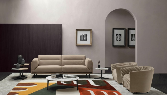 Zestaw sofowy Kanapa Podkładka Skórzana sofa Włoskie Meble Sofa Prianera