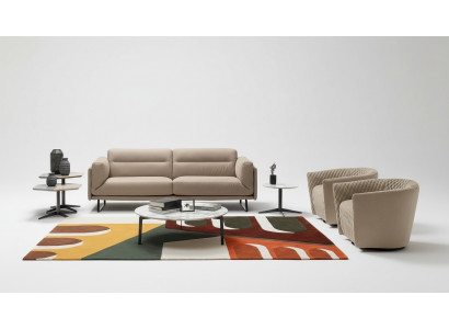 Zestaw sofowy Kanapa Podkładka Skórzana sofa Włoskie Meble Sofa Prianera