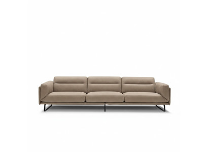 Sofa 4 miejsce do siedzenia skórzane sofy luksusowa designerska kanapa beżowa luksusowa podkładka czteroosobowa xxl