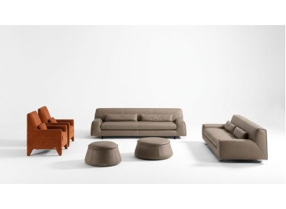 Zestaw sofowy Couch Podkładka Sofa skórzana Prianera Italian Meble Sofa