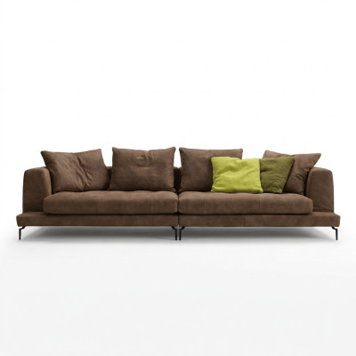 Sofa 4 Siedziba Sofy Luksusowa Podkładka Sofa Skórzana Luksusowa Kanapa Skóra Czteroosobowa