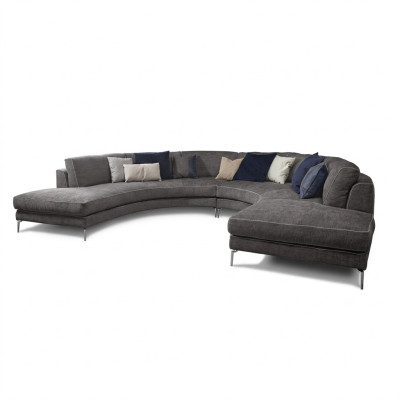 Okrągłe luksusowe Żywy krajobraz narożnik Zestaw narożny Podkładka Meble Sofa