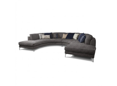 Okrągłe luksusowe Żywy krajobraz narożnik Zestaw narożny Podkładka Meble Sofa