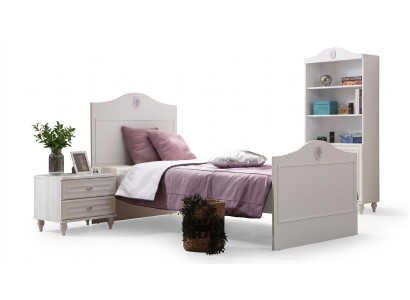 Łóżko młodzieżowe składane Kids Design Modern Biały Łóżko żłobek Nowość
