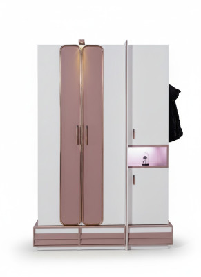 Szafa Drewno Luxury Meble Design Dziewczęce żłobek Różowy Nowe