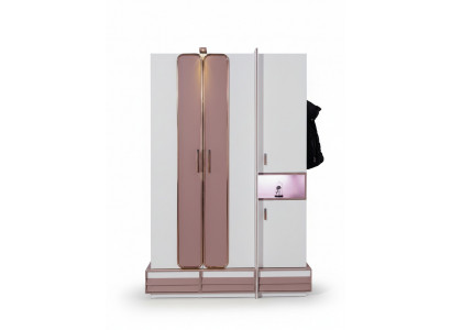 Szafa Drewno Luxury Meble Design Dziewczęce żłobek Różowy Nowe
