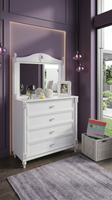 żłobek Modern Credens z Lustro z szufladami Meble Designer Pokój