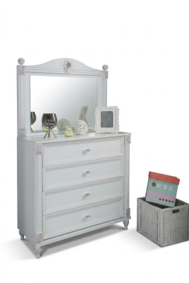 żłobek Modern Credens z Lustro z szufladami Meble Designer Pokój