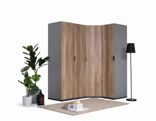 Szafa Pokój Młodzieżowy Brązowy Szafki Meble Design Nowa Sypialnia