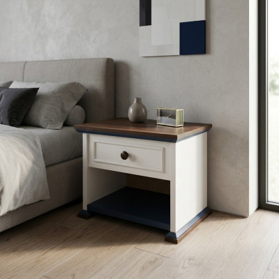 Design Nowoczesne Meble Stolik nocny Komoda Dziecięca Pokój Młodzieżowy Białe Drewno