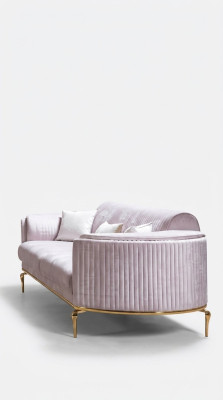 Luksusowa trzyosobowa sofa rozkładana nowoczesne kanapy Włókienniczy Materiał 234cm xxl