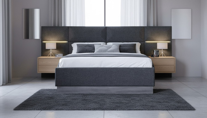 Łóżko Podkładka Design Material Drewno Double Hotel bed New Modern