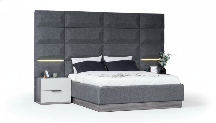 Łóżko Podwójne łóżko Meble Umeblowanie Nowe Meble Design Wysoki Połysk Sypialnia