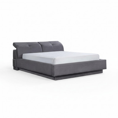 Łóżko Design Podwójne łóżko Materiał Drewno łóżko Podkładka Sypialnia Meble 160x200