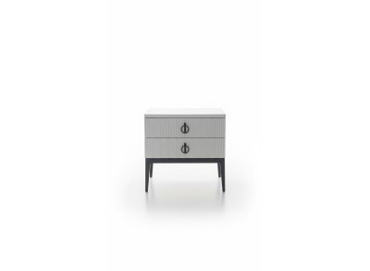 Konsola projektowa 2x Stolik nocny stoły boczne Konsole Sypialnia Drewno Nowe