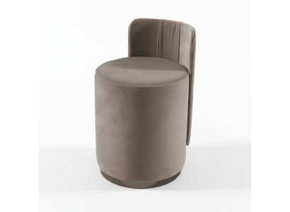 Design Fotel Luxury Ottoman Toaletka Stołek Okrągła Podkładka Krzesło Brązowa Ławka
