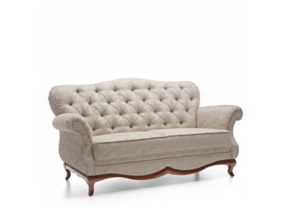 Sofa dwuosobowa Chesterfield Meble do salonu Włókienniczy Poduszka na siedzisko
