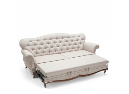 Sofa Chesterfield rozkładana sofa z funkcją łóżka trzyosobowa kanapa Włókienniczy