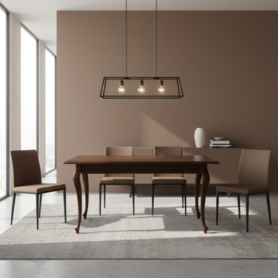 Stół obiadowy Tabela drewniany stół Meble Classic jadalnia stoły 130x100cm