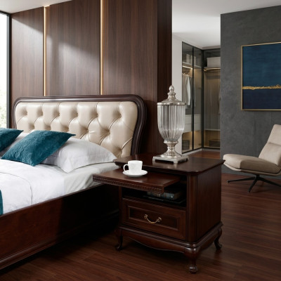 Hotel Stolik nocny Sypialnia Konsole do szuflad Tabela Drewno
