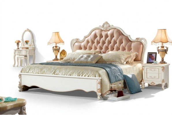 Royal Chesterfield Łóżko Sypialnia Meble łóżka 180x200 Skóra