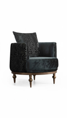 Okrągłe Fotel Luxury Podkładka Design Włókienniczy 1 miejsce siedzące Jednoosobowe Meble Meble