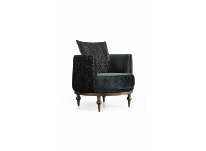 Okrągłe Fotel Luxury Podkładka Design Włókienniczy 1 miejsce siedzące Jednoosobowe Meble Meble