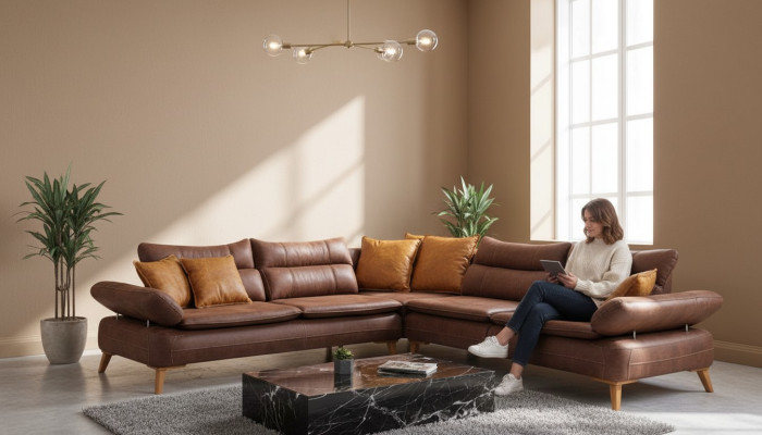 Wielofunkcyjna kanapa Żywy krajobraz Elektryczny Sofa Meble Dźwięk Skóra