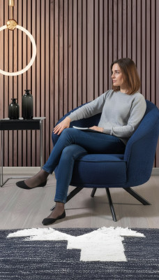 Fotel Luksusowa Sofa Jednoosobowa Sofa Włókiennicza Meble tapicerowane Kanapa Blastoff Włókienniczy