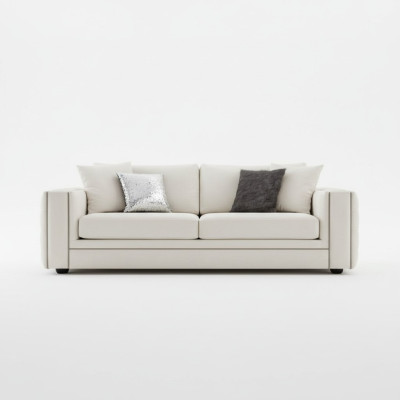 Klasyczna trzyosobowa sofa Chesterfield Meble luksusowe kanapy beżowe 3 sofy Siedziba