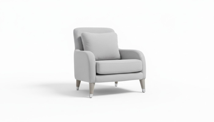 Fotel miejsce siedzące Design Living Room Podkładka Drewno Podkładka Modern Luxury Grey Nowość
