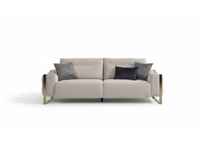 Klasyczna Sofa 3 Siedziba Design Salon Podkładka Drewno Podkładka Modern Luxury Biały