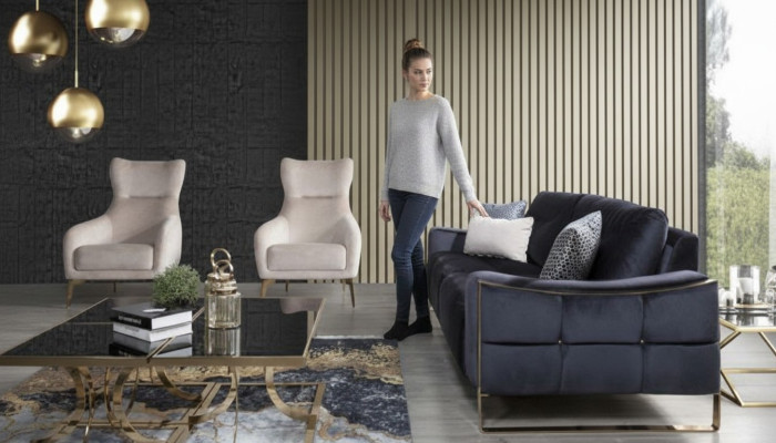 Classic Fotel Luxury Podkładka Włókienniczy Podkładka Siedziba Jednomiejscowa Modern Biały Nowość