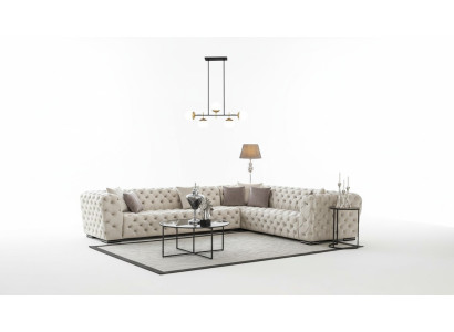 Sofa Tapicerowana Chesterfield Sofa Narożnikowa kanapa Ustawić Podkładkę Luksusowe Sofy Narożnik Nowość