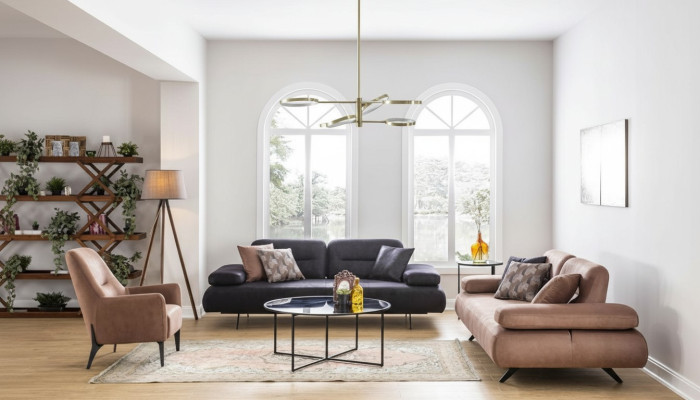 Zestaw sofowy 4+3+1 miejsce do siedzenia Zestaw Design Sofa Podkładka Kanapa Kanapa Modern Luxury New