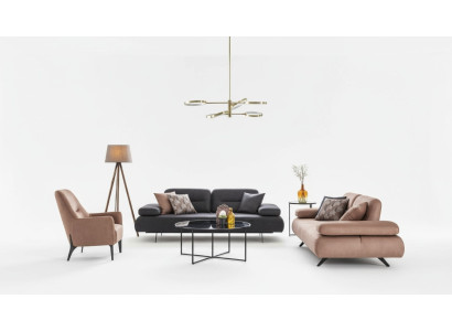 Zestaw sofowy 4+3+1 miejsce do siedzenia Zestaw Design Sofa Podkładka Kanapa Kanapa Modern Luxury New
