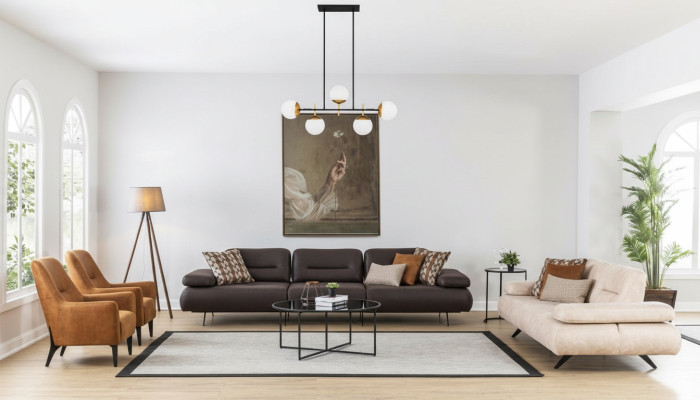 Zestaw sofowy 4+3+1+1 miejsce do siedzenia Zestaw Design Sofa Podkładka Kanapy Kanapa Modern Luxury