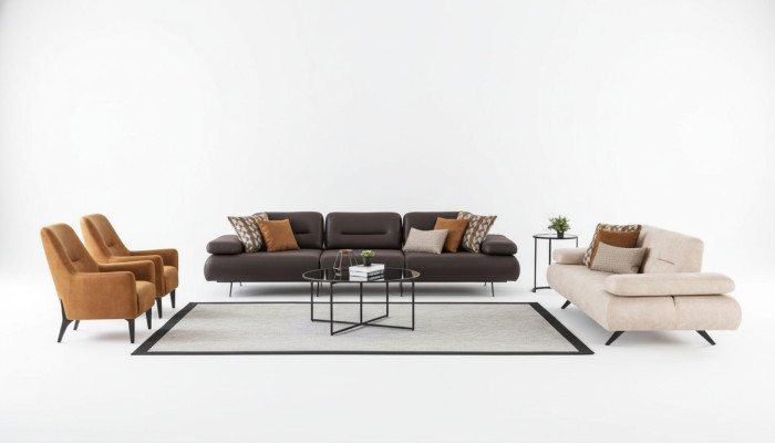 Zestaw sofowy 4+3+1+1 miejsce do siedzenia Zestaw Design Sofa Podkładka Kanapy Kanapa Modern Luxury