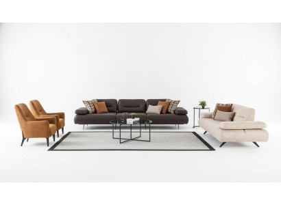 Zestaw sofowy 4+3+1+1 miejsce do siedzenia Zestaw Design Sofa Podkładka Kanapy Kanapa Modern Luxury
