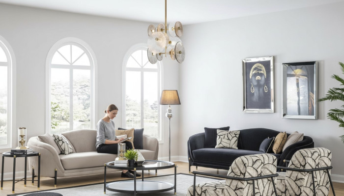 Zestaw sofowy 3+3+1+1 Siedziba Set Design Sofy Podkładka Kanapy Sofa Nowoczesna Nowość